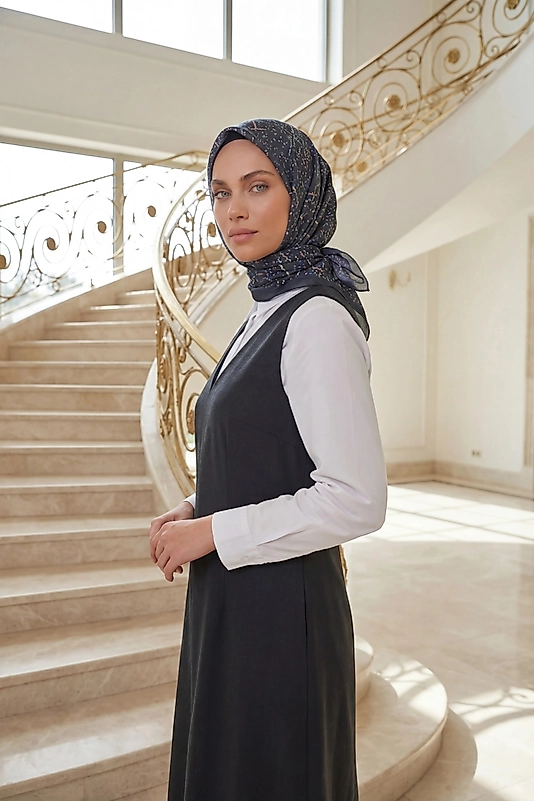 Dijital Soft Noktasal Desen Eşarp