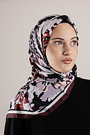 DESENLİ FRANSIZ İPEĞİ EŞARP DESEN-4