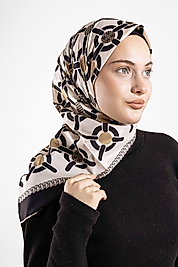 Desenli Alfa Silk Eşarp