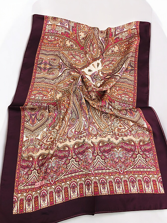 Desenli Alfa Silk Şal Pastel Desen