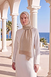 Elegans Şal  Oval Geometrik Desen