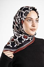 Desenli Alfa Silk Eşarp