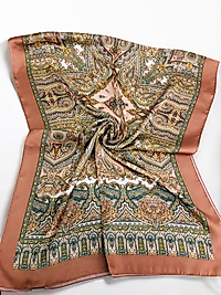 Desenli Alfa Silk Şal Pastel Desen