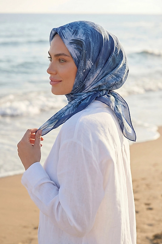 Dijital Soft Fırça Desen Eşarp