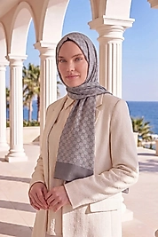 Elegans Şal  Oval Geometrik Desen