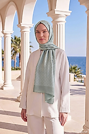 Elegans Şal  Oval Geometrik Desen