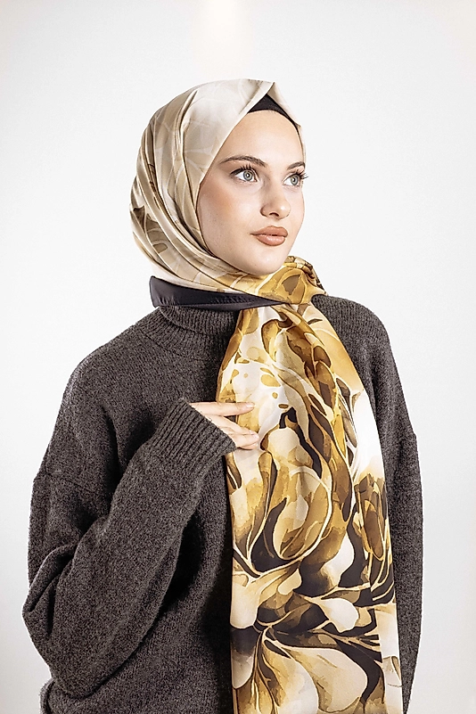 ALFA SİLK ŞAL ÇİÇEK DESEN-1