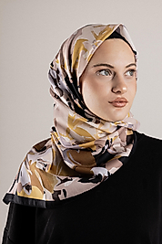 DESENLİ FRANSIZ İPEĞİ EŞARP DESEN-3