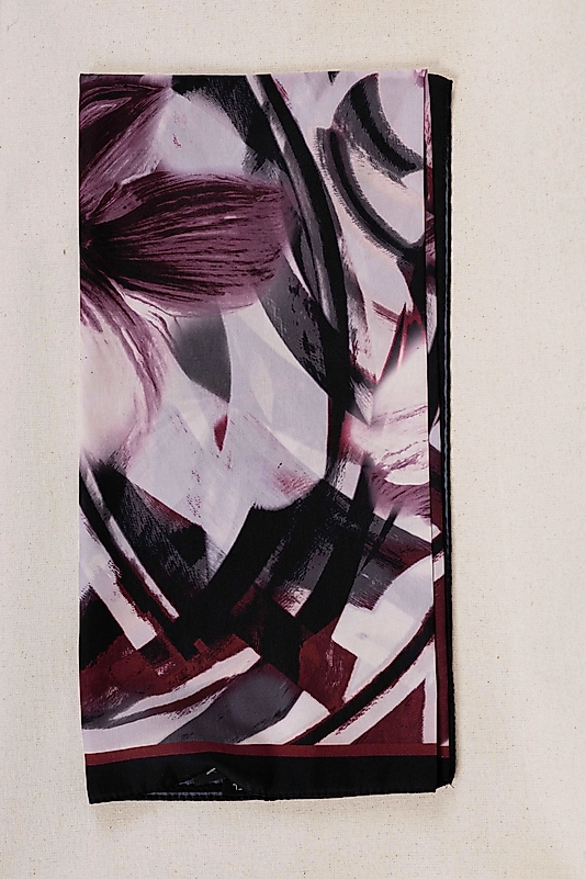 DESENLİ FRANSIZ İPEĞİ EŞARP DESEN-2