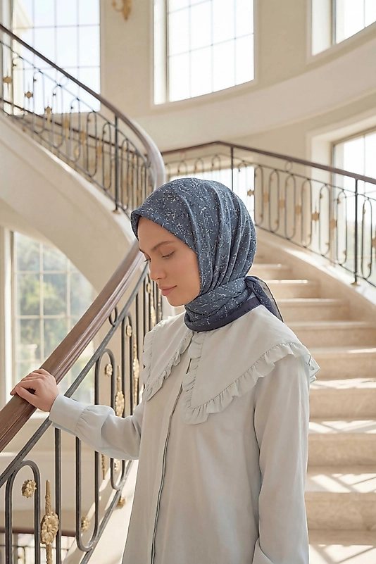 Dijital Soft Noktasal Desen Eşarp