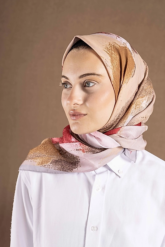 DECODE EŞARP PASTEL DESEN