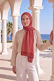 Elegans Şal  Oval Geometrik Desen