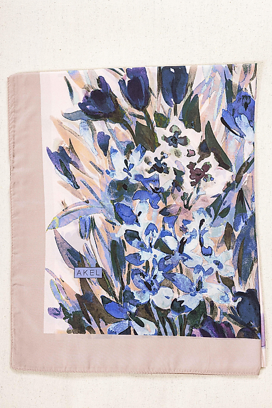 ALFA SİLK ŞAL İLKBAHAR ÇİÇEKLERİ DESENİ