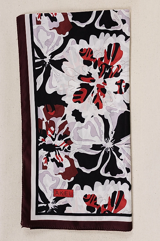 DESENLİ FRANSIZ İPEĞİ EŞARP DESEN-4