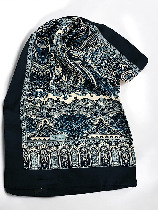 Desenli Alfa Silk Şal Pastel Desen