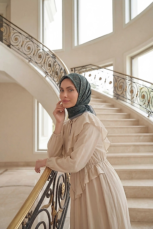 Dijital Soft Noktasal Desen Eşarp