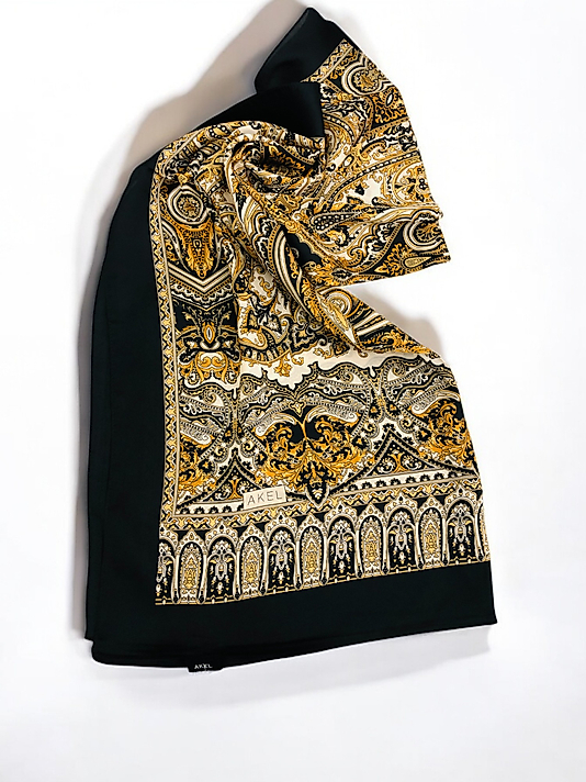 Desenli Alfa Silk Şal Pastel Desen