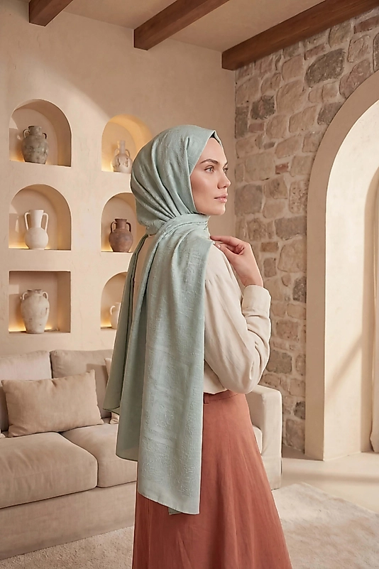 Asetat Şal Akel Desen
