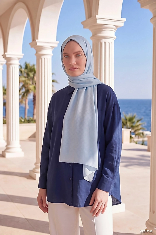 Elegans Şal  Oval Geometrik Desen