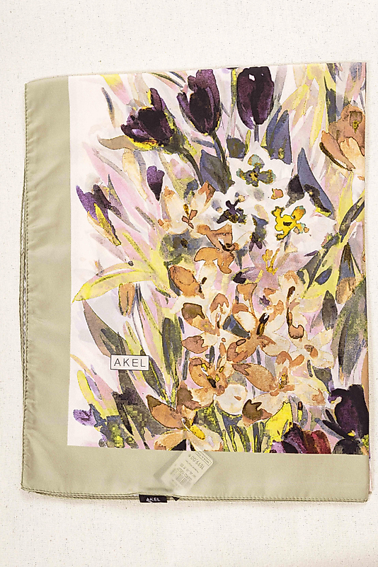 ALFA SİLK ŞAL İLKBAHAR ÇİÇEKLERİ DESENİ