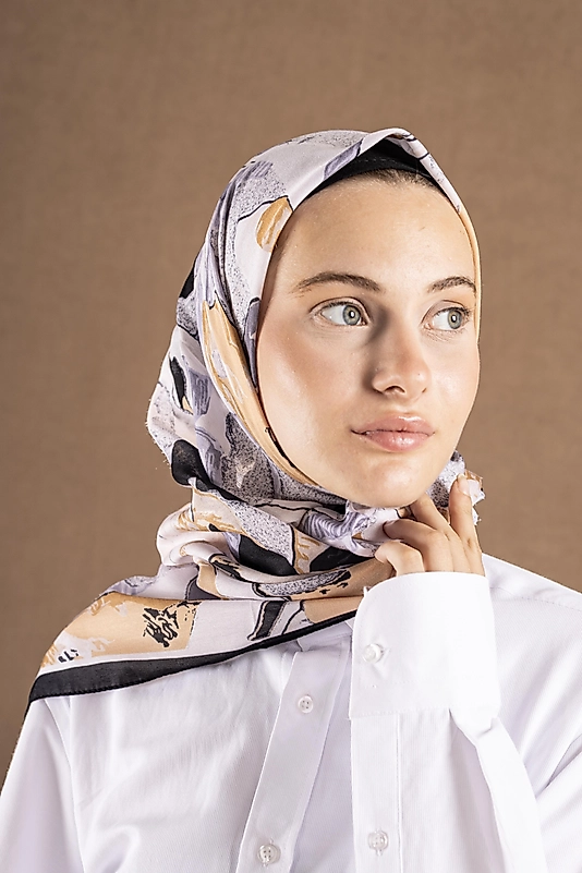 DECODE EŞARP ÇİÇEK DESEN