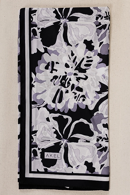 DESENLİ FRANSIZ İPEĞİ EŞARP DESEN-4