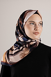 DESENLİ FRANSIZ İPEĞİ EŞARP DESEN-2