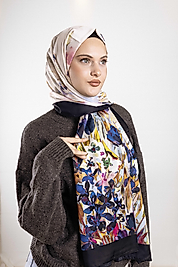 ALFA SİLK ŞAL İLKBAHAR ÇİÇEKLERİ DESENİ