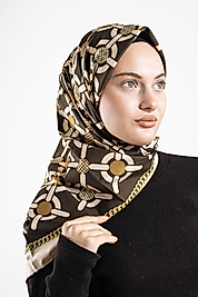 Desenli Alfa Silk Eşarp
