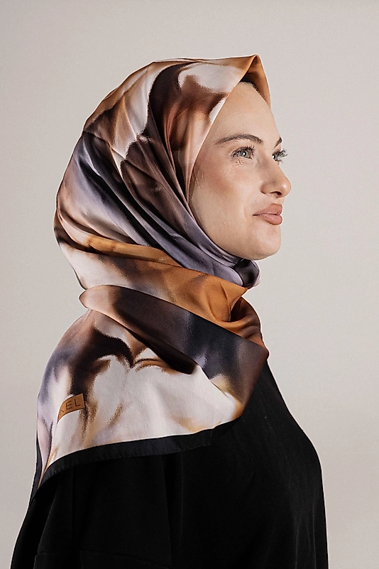 DESENLİ FRANSIZ İPEĞİ EŞARP DESEN-1