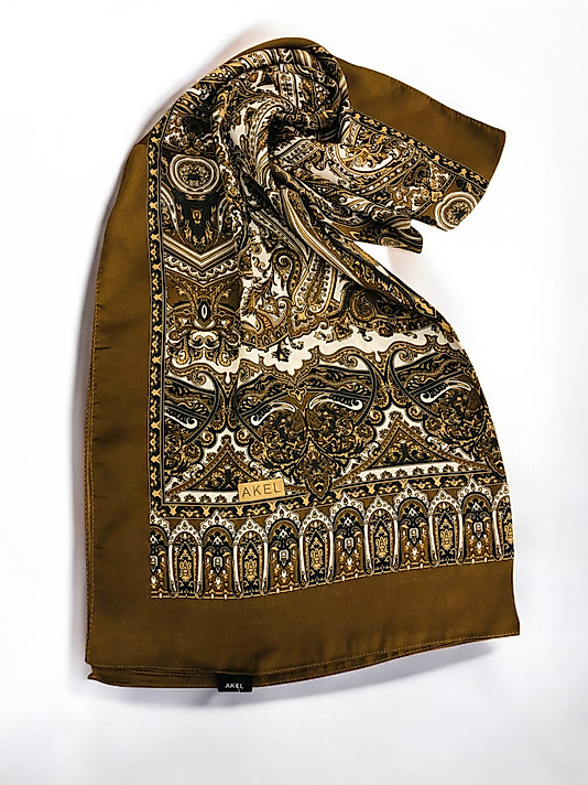 Desenli Alfa Silk Şal Pastel Desen