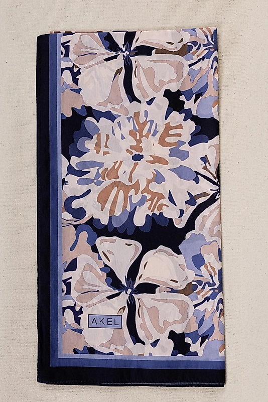 DESENLİ FRANSIZ İPEĞİ EŞARP DESEN-4