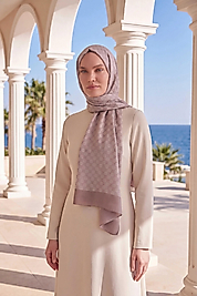 Elegans Şal  Oval Geometrik Desen