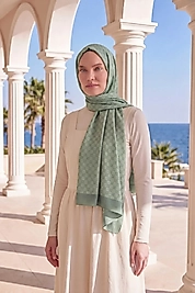 Elegans Şal  Oval Geometrik Desen