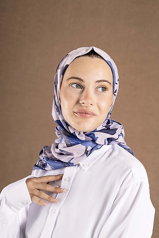 DECODE EŞARP ÇİÇEK DESEN