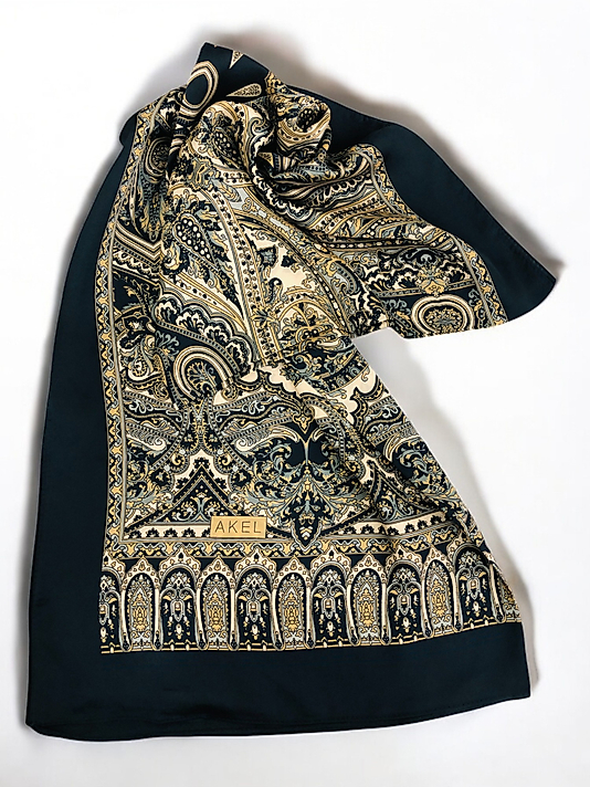 Desenli Alfa Silk Şal Pastel Desen