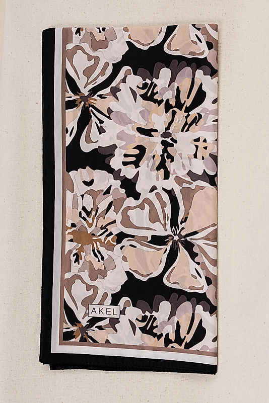 DESENLİ FRANSIZ İPEĞİ EŞARP DESEN-4