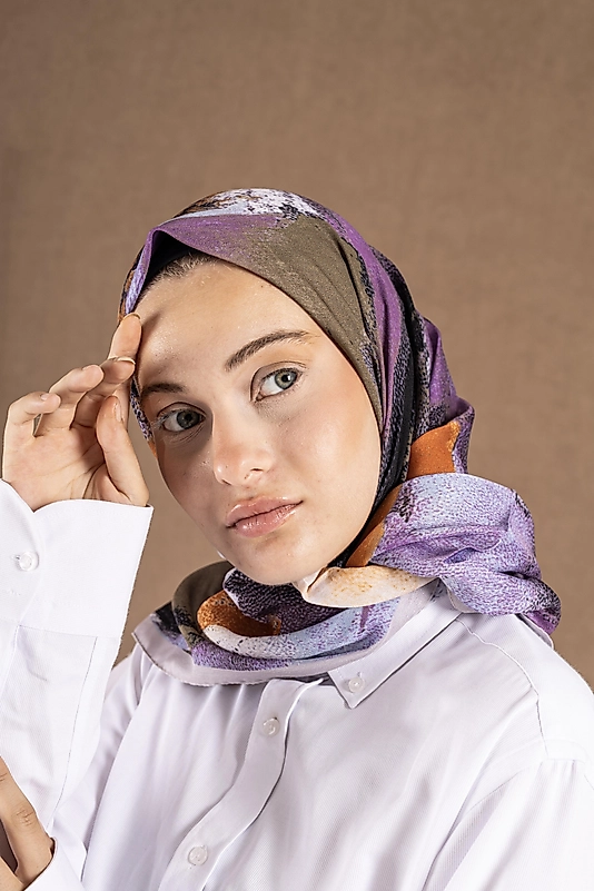 DECODE EŞARP PASTEL DESEN