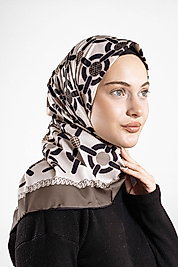 Desenli Alfa Silk Eşarp