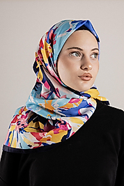 DESENLİ FRANSIZ İPEĞİ EŞARP DESEN-3