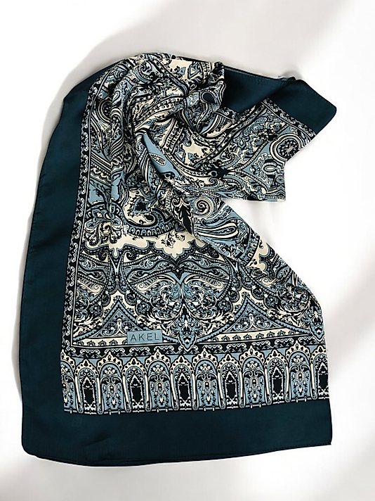 Desenli Alfa Silk Şal Pastel Desen