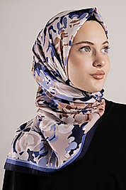 DESENLİ FRANSIZ İPEĞİ EŞARP DESEN-4