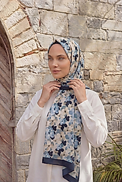 ALFA SİLK ŞAL PASTEL ÇİÇEK DESEN-2