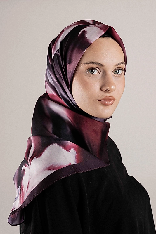 DESENLİ FRANSIZ İPEĞİ EŞARP DESEN-1