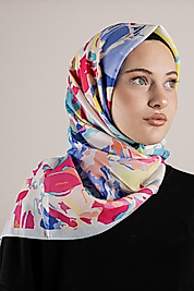 DESENLİ FRANSIZ İPEĞİ EŞARP DESEN-3