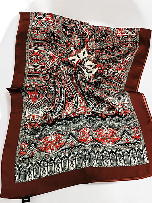 Desenli Alfa Silk Şal Pastel Desen