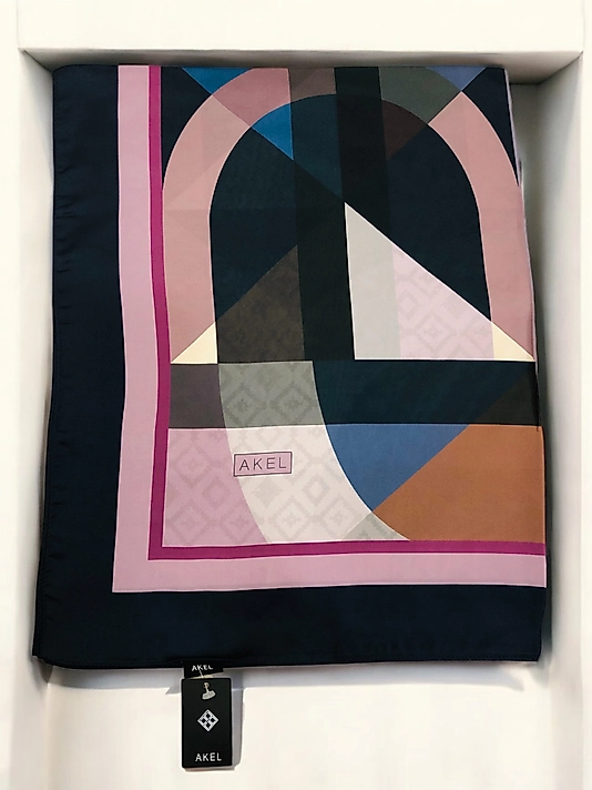 Desenli Alfa Silk Şal Pastel Desen