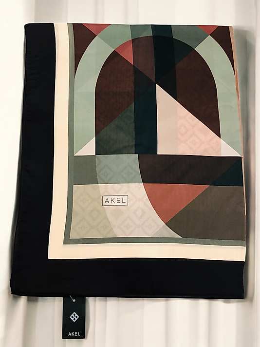 Desenli Alfa Silk Şal Pastel Desen