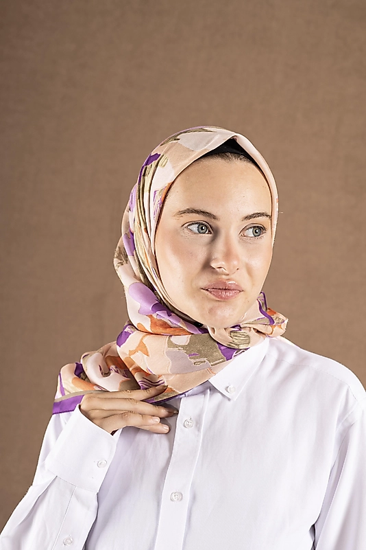 DECODE EŞARP ÇİÇEK DESEN