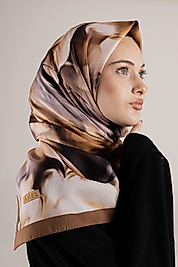 DESENLİ FRANSIZ İPEĞİ EŞARP DESEN-1